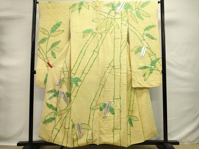 平和屋着物■豪華振袖 総絞り 駒刺繍 笹竹文 正絹 逸品 DABG6652cd