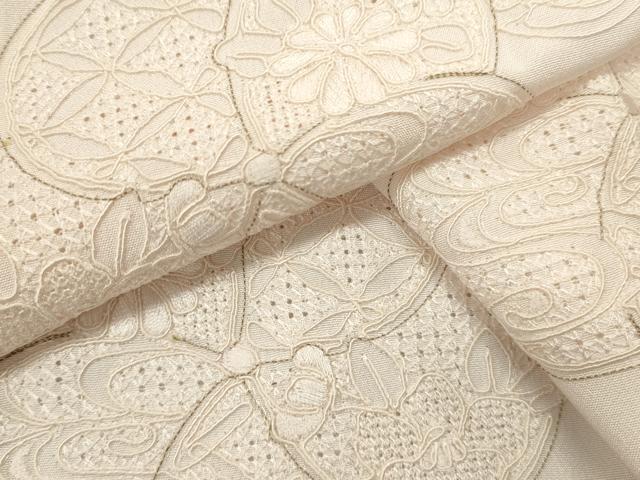 平和屋着物■中国三大刺繍 スワトウ刺繍 汕頭刺繍 総刺繍 長襦袢 無双仕立て 舞梅文 薄桜色 正絹 逸品 DABG6666cd