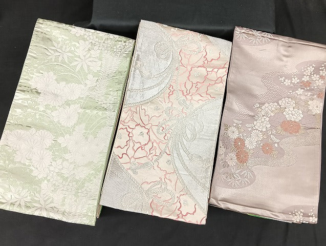 平和屋着物■袋帯 西陣 まとめて100点 鳳凰 向かい鶴 向かい蝶 花柄 正倉院 佐賀錦 金銀糸 など 着用可能多数 未使用品有 全て正絹 mmm1147