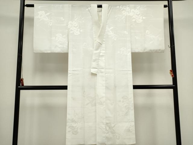 平和屋着物■長襦袢 無双仕立て エ霞草花地紋 洗える着物 CABH1031ou