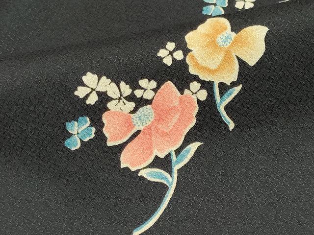平和屋着物■小紋 草花文 暈し染め 洗える着物 CABH1033ou