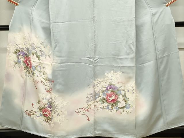 平和屋着物■豪華色留袖 花車文 暈し染め 銀彩 正絹 逸品 CABH1012ou