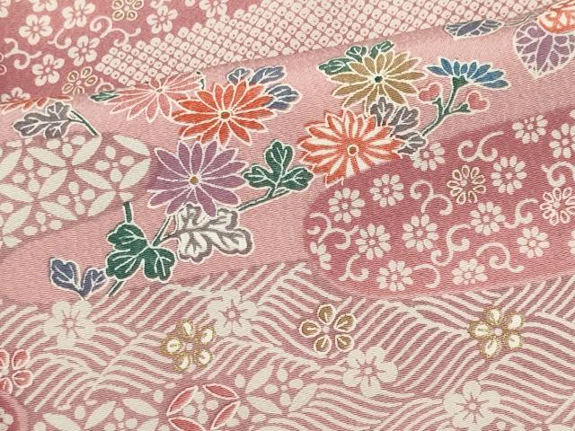 平和屋着物■上質な小紋 吉祥草花文 正絹 逸品 CABH1040ou