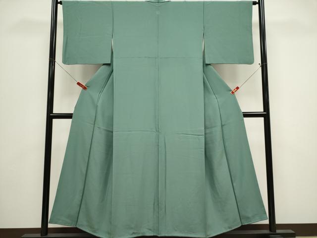 平和屋着物■上質な色無地 薄青色 正絹 逸品 CABH1042ou