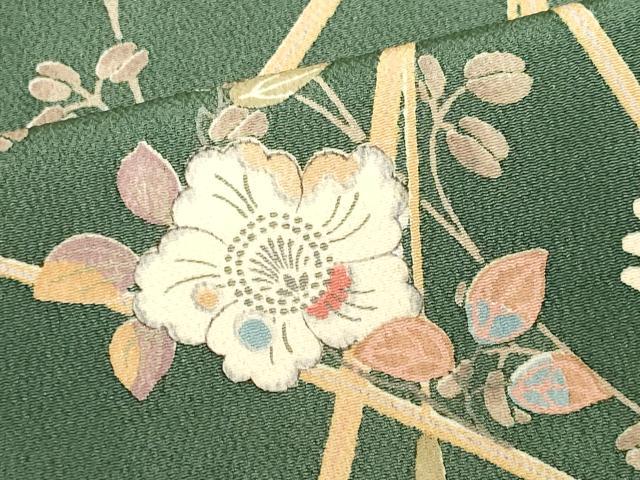 平和屋着物■上質な小紋 辻が花 鬼しぼ縮緬 鈴乃屋扱い 正絹 逸品 CABH1010ou