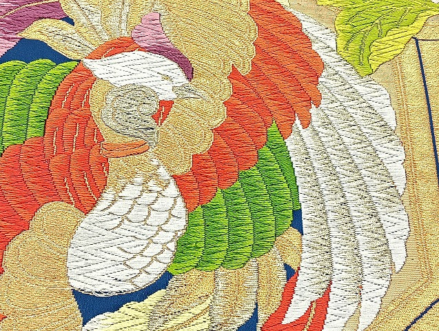 平和屋着物■袋帯 西陣 まとめて100点 鳳凰 向かい鶴 向かい尾長鳥 風景 花柄 楽器 七宝 佐賀錦 金銀糸 など 未使用品有 全て正絹 mmm1155