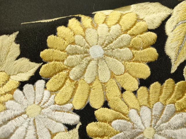 平和屋着物■豪華黒留袖 総刺繍 駒刺繍 花籠文 金銀糸 正絹 逸品 DABG6873cd