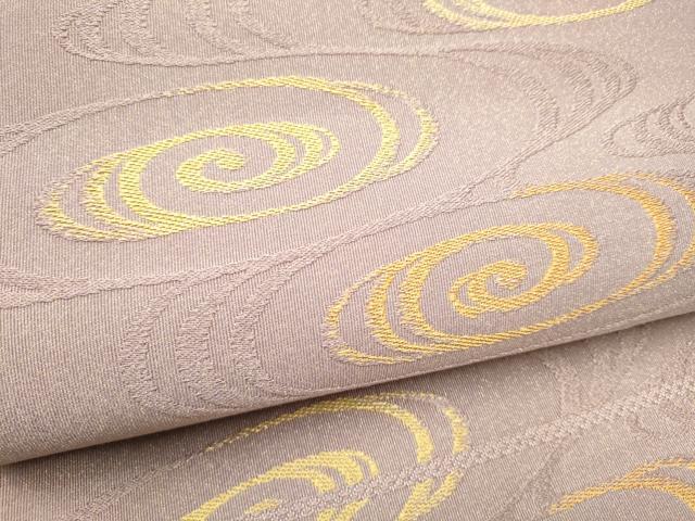 平和屋着物●八寸名古屋帯 草木染綴れ 流水文 正絹 逸品 CABI0148hy