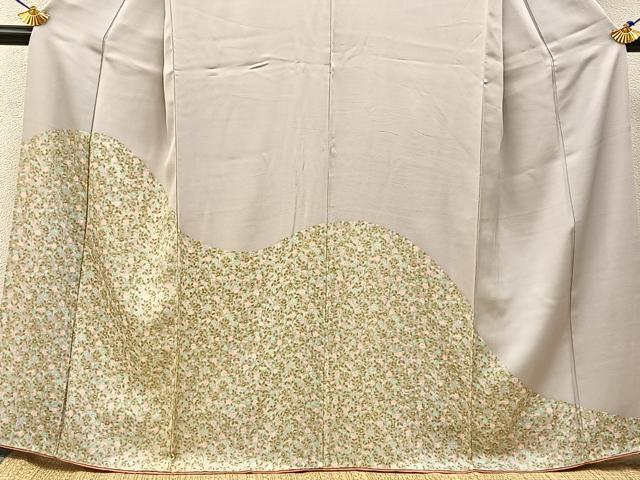 平和屋着物■訪問着 草花文 正絹 逸品 BAAX6585hj