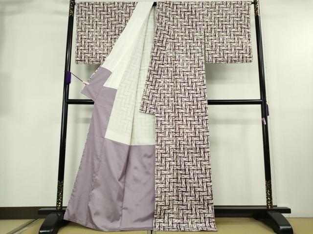 平和屋本店●極上 岩手の匠 草紫堂 南部絞り 紫根染 紬 正絹 逸品 DZAB4105kh6
