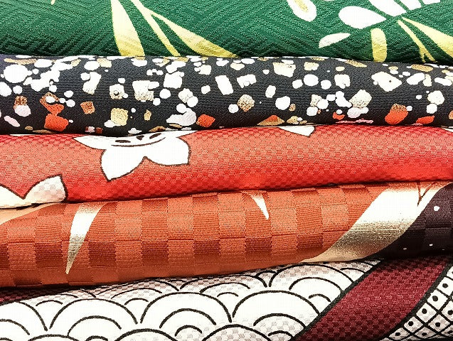 平和屋着物■着物 訪問着 単衣 まとめて 20点 鶴 蝶 花柄 駒刺繍 金彩 洗える着物 和服 ハンドメイド リメイク 生地 未使用品あり mmm1172