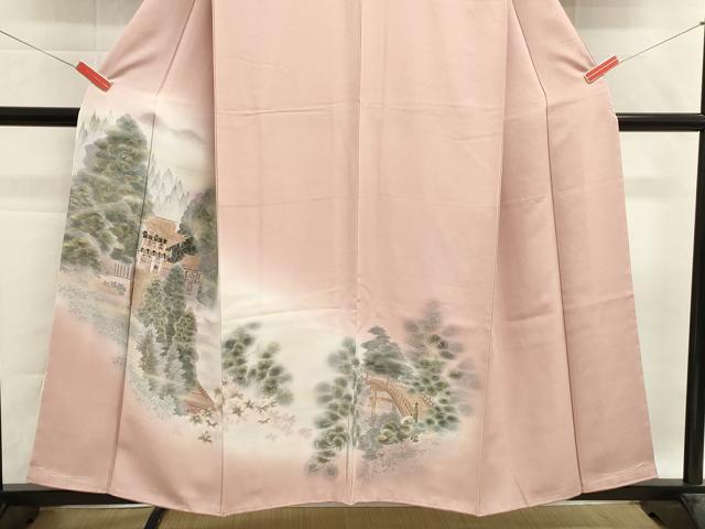 平和屋着物■訪問着 渡橋風景文 暈し染め 金彩 正絹 逸品 DABG6911cd