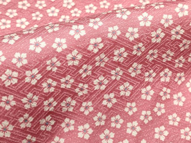 平和屋着物■上質な小紋 舞桜文 正絹 逸品 DABG6904cd