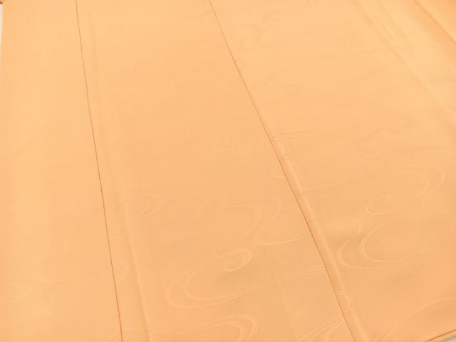 平和屋着物■上質な色無地 流水地紋 赤香色 正絹 逸品 BAAX3622yc