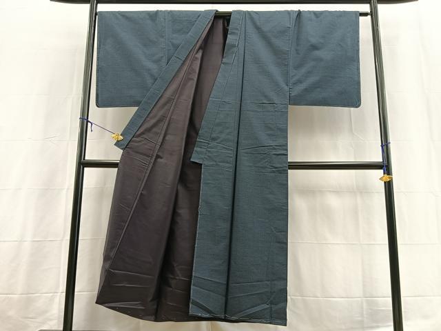 平和屋着物■男性 本場大島紬 アンサンブル 長羽織 80亀甲 総詰め 正絹 逸品 未使用 BAAX3700yc