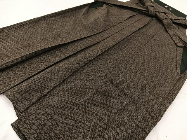 平和屋着物●男性 行灯袴 幾何学文様 正絹 逸品 BAAX3752yc