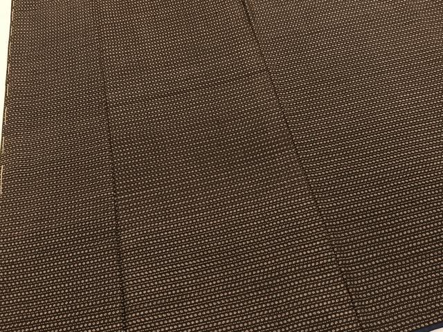 平和屋着物■男性 紬 横段文 正絹 逸品 BAAX3810yc