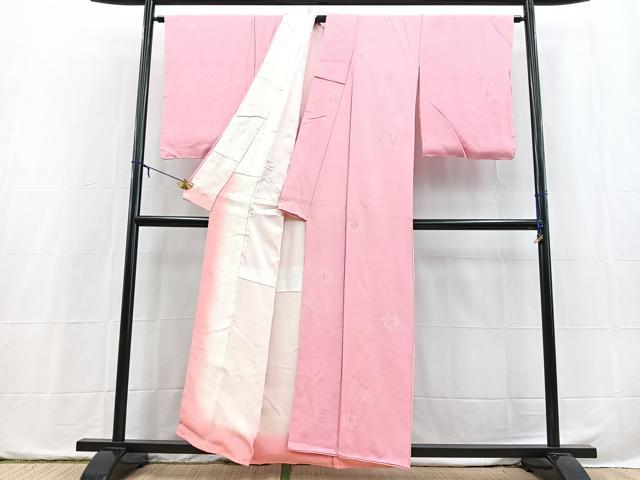平和屋着物●上質な小紋 地紋起こし 楓地紋 正絹 逸品 BAAX3940yc