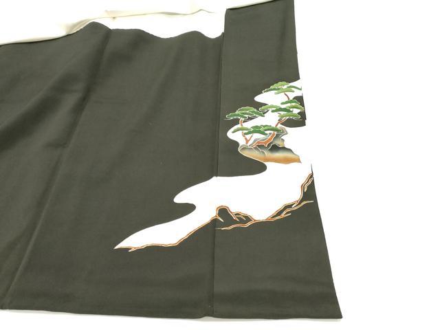 平和屋着物■豪華黒留袖 駒刺繍 浜松文 金彩 正絹 逸品 DABG6929cd