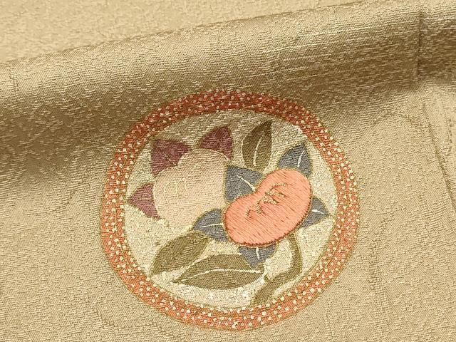 平和屋着物■訪問着 刺繍 花丸文 暈し染め 金彩 正絹 逸品 DABG4275qp