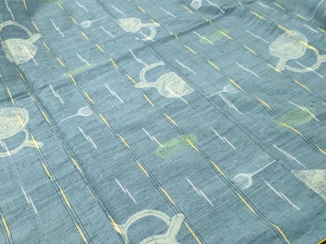 平和屋着物■上質な紬 簪 間道 背抜き仕立て 正絹 逸品 CABH9144ev