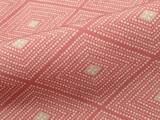 平和屋着物■上質な小紋 菱文 正絹 逸品 DABH1096qa