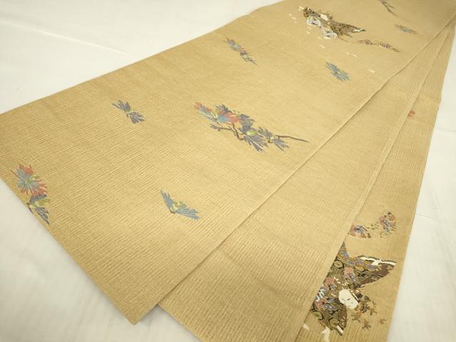 平和屋着物*夏物 明綴れ 袋帯 童子遊び 金糸 正絹 逸品 DABG0617az