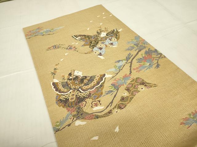 平和屋着物*夏物 明綴れ 袋帯 童子遊び 金糸 正絹 逸品 DABG0617az