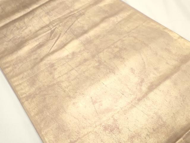 平和屋着物◎六通柄袋帯 変わり格子 金糸 引箔 正絹 逸品 DABH1534cd