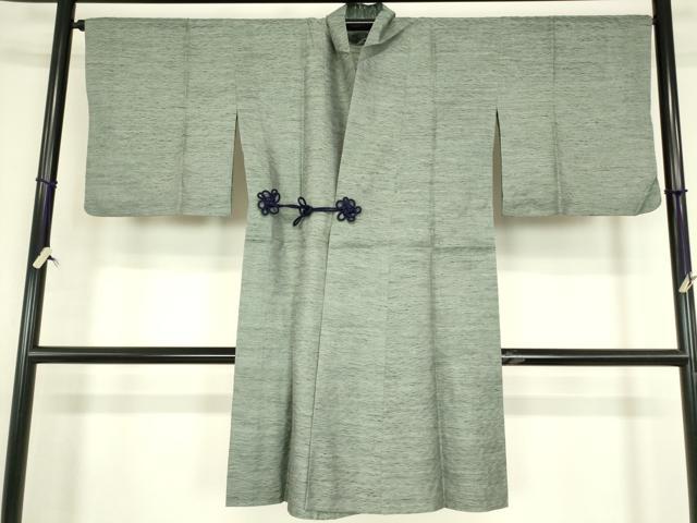 平和屋着物▽道中着 スリーシーズン 春夏秋 塵除け 霞文 ロング丈 正絹 逸品 DABG0719az