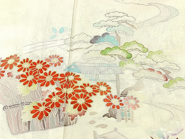 平和屋着物■夏物 訪問着 絽 紗 まとめて20点 風景 花柄 縦絽 ろうけつ染め 手描き 暈し染め 金銀彩 銀糸 着用可能多数 全て正絹 mmm1182