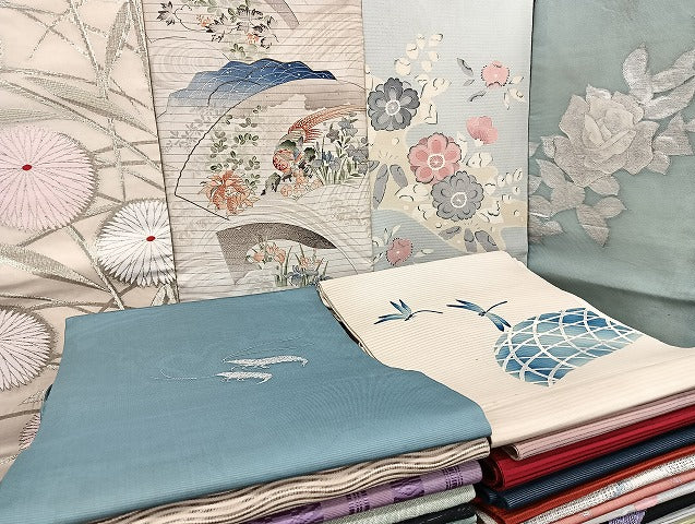 平和屋着物■夏物 名古屋帯 絽 紗 まとめて 50点 尾長鳥 蜻蛉 絽綴れ 浪筬織 作家物 辻が花 暈し染め 駒刺繍 未使用品有 全て正絹 mmm1184