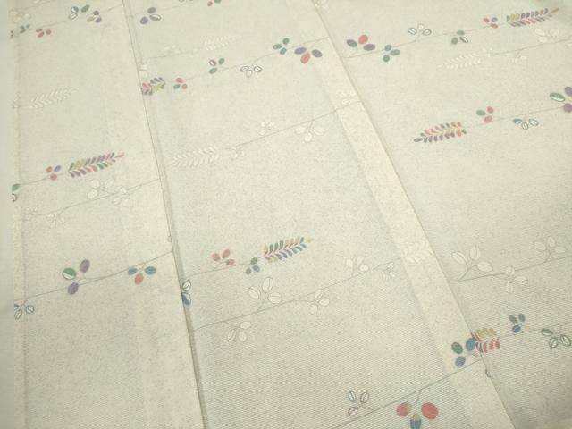 平和屋着物*夏物 小紋 絽 萩 銀彩 正絹 逸品 未使用 CABH7838ze