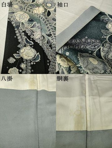 平和屋着物●訪問着 作家物 辻が花 舞花文 暈し染め 正絹 逸品 AABJ8239ck