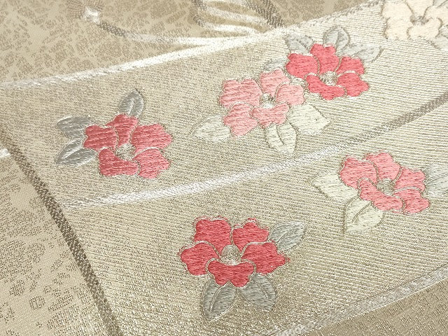 平和屋本店■名古屋帯 まとめて100点 蝶 薔薇 花柄 野葡萄 手描き 駒刺繍 金銀糸 など 着用可能多数 未使用品あり 全て正絹 se4162