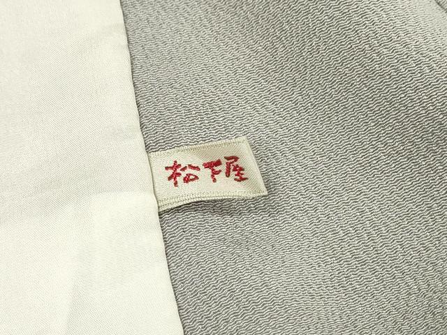 平和屋着物▽上質な小紋 単衣 流水文 鬼しぼ縮緬 正絹 逸品 DABG5719fe