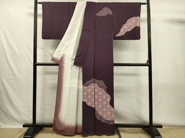 平和屋着物■訪問着 道長七宝花文 正絹 逸品 DABH5537ya