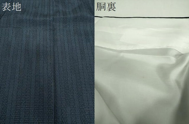 平和屋着物●本塩沢 110亀甲 間道 正絹 逸品 DABG8599ps