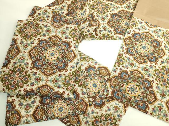 平和屋本店●最高級 中国三大刺繍 総相良刺繍 総刺繍 袋帯 200万粒 総詰め 正倉院花文 逸品 DZAB7762kh6