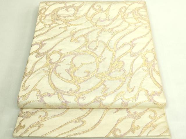 平和屋本店●最高級 龍村平蔵製 太鼓柄 本袋帯 慶州龍鳳錦 金糸 逸品 DZAB7834kh6