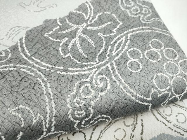 平和屋着物●六通柄袋帯 唐草清映 正絹 逸品 CABI8874hy