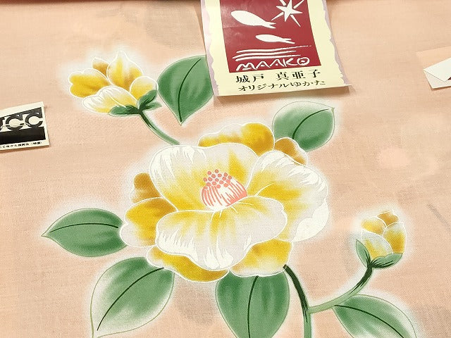 平和屋本店■浴衣反物 まとめて 45点 花柄 涼仙小町 三勝染 城戸真亜子オリジナルゆかた など 全て未使用 ppp3878