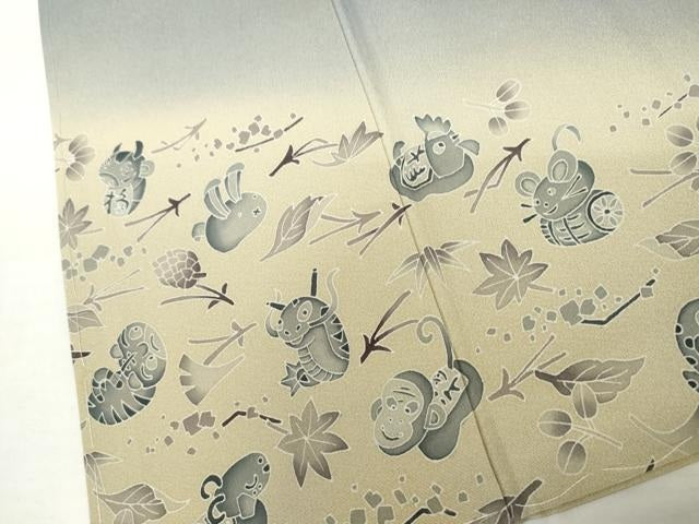 平和屋着物●糸目友禅作家 滝沢晃 色留袖 干支 暈し染め 正絹 逸品 未使用 AABJ9902cs
