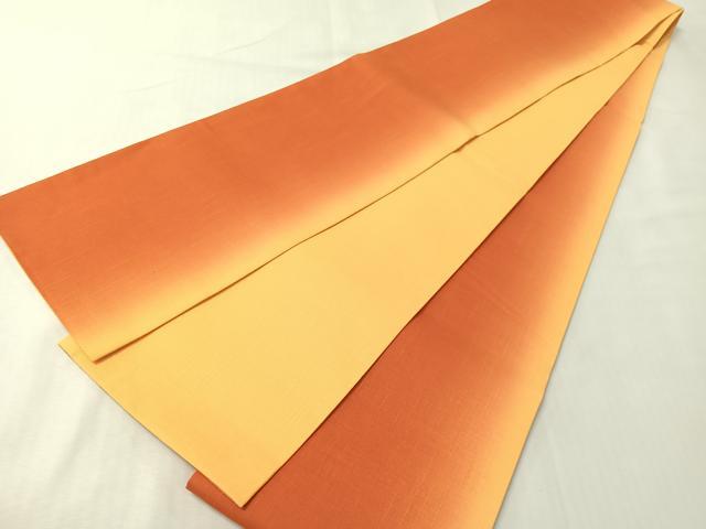 平和屋着物●竺仙鑑製 半幅帯 紬地 霞間道 綿 逸品 未使用 CABI4341vp