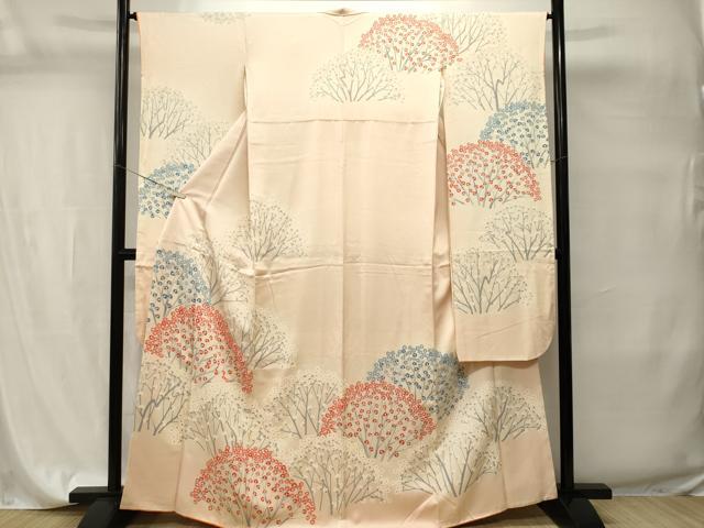 平和屋着物■豪華振袖 枝花文 暈し染め 正絹 逸品 CABI7724ev