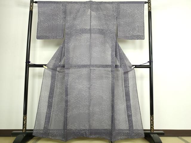平和屋着物*夏物 紗紬 ろうけつ染め 霞文 正絹 逸品 DABG9833sf