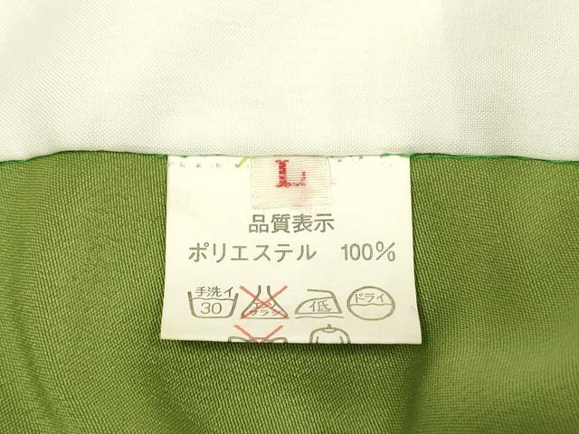 平和屋着物▽色無地 単衣 青丹色 洗える着物 DABH4724du