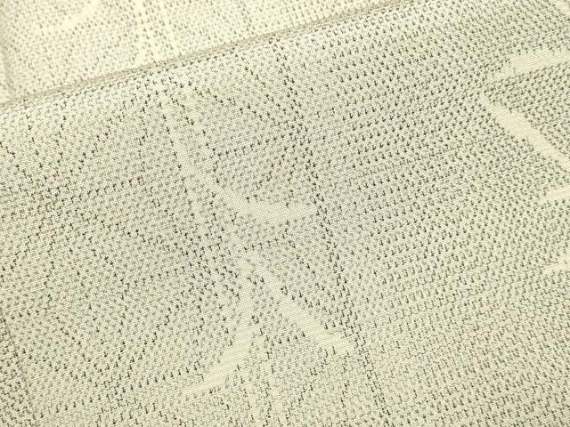 平和屋着物▽本塩沢 単衣 麻の葉間道 正絹 逸品 DABH4727du