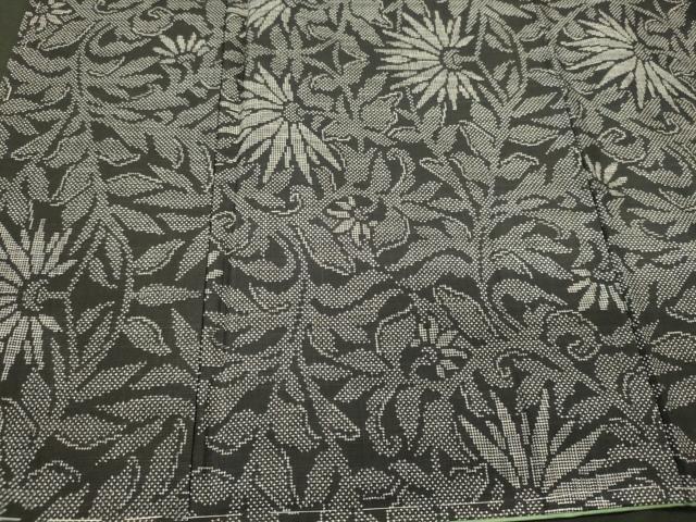平和屋着物■本場大島紬 7マルキ 枝花文 正絹 逸品 未使用 CABI1767oy