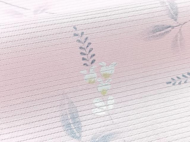 平和屋着物*夏物 小紋 絽 萩文 洗える着物 BAAX3969yc